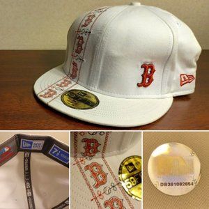 Embroidered NEW ERA 59FIFTY Fitted BOSTON RED SOX Hat